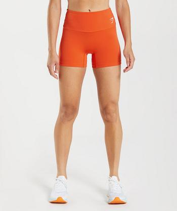 Pantalones Cortos Gymshark Entrenamiento Tight Mujer Rojas | CO 2651XYU